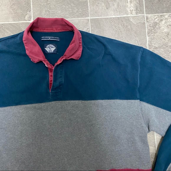 Dockers Shirts Mens Vintage Dockers Color Block Rugby Shirt Poshmark